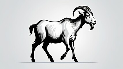 Obraz premium black and white horse