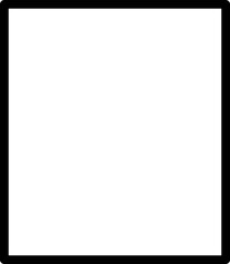 Obraz premium Line Icon, Frame, simple symbol, Decorative accessories, vector illustration 