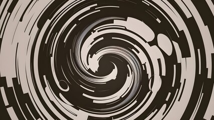 Obraz premium Elegant Black and White Abstract Pattern