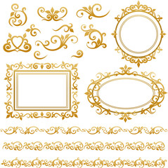 Victorian frames and vignette set