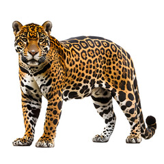 Obraz premium jaguar standing isolated on transparent background