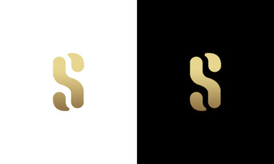 letter s monogram logo design vector illustration	