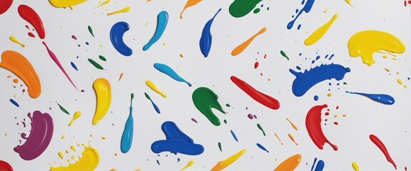 wall paper with many color splashes