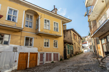 Fototapeta premium Historical houses in Antalya Elmalı district