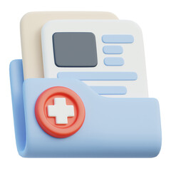Fototapeta premium 3D Medical Folder