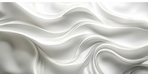 Obraz premium Gypsumstyle relief wave texture on white wall for decorative purposes. Concept Gypsumstyle, Relief Texture, Wave Pattern, White Wall Decor, Decorative Purposes