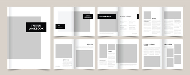 Minimal Fashion Lookbook Template Layout
