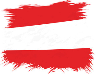 Grunge flag of Austria
