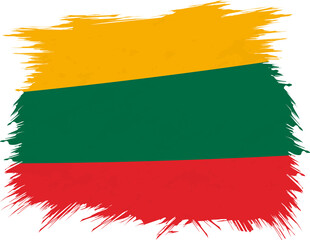 Fototapeta premium Grunge flag of Lithuania