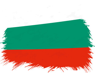 Grunge flag of Bulgaria