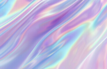 Abstract Holographic Foil Texture. Soft pastel iridescent background.