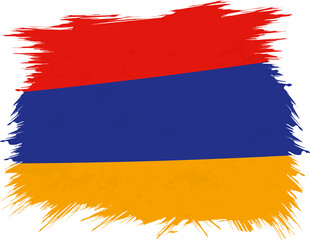 Grunge flag of Armenia