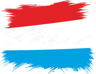 Grunge flag of Luxembourg