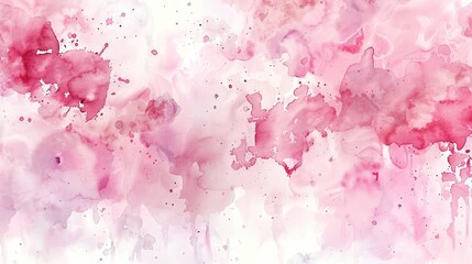 Fototapeta premium Pink watercolor background, color splash, Wallpaper, abstract, card, poster, design, cover, invitation.