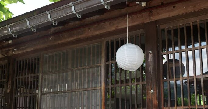 高山市の古い街並みの古い民家の様子
