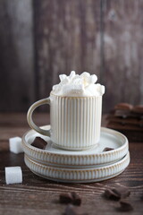 mug, holiday, marshmallow, cup, drink, hot drink, cafe, photography, indulgence, breakfast, sweet food, no people, snack, winter, table, candy, food, chocolate