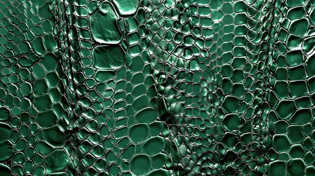 Green animal texture with snake print