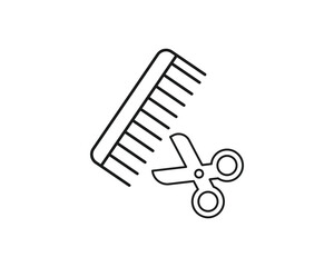 Barber shop icon vector symbol design illustration