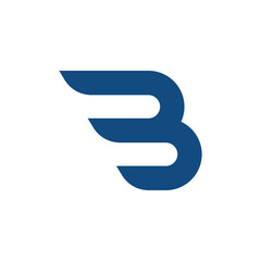 Letter B Abstract Logo can be used for icon, sign, logo and etc