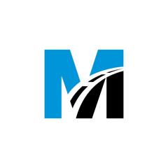 M Street Logo can be used for icon, logo, and etc.