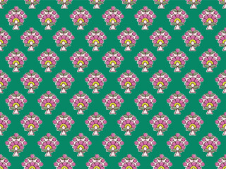 INDIAN TRADITIONAL FLORAL BLOCK PRINT DESIGN AJRAKH PRINTS BATIK PRINTS SANGANER JAIPUR SEAMLESS PATTERNS 