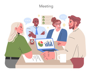 Meeting concept Vector illustration