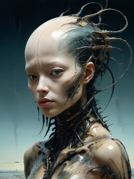 Menschliche Lebensform mit Cyborg Elementen, Borg-&auml;hnlich