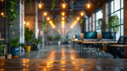 Modern Office Interior Background Generative AI