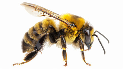 bee on white background