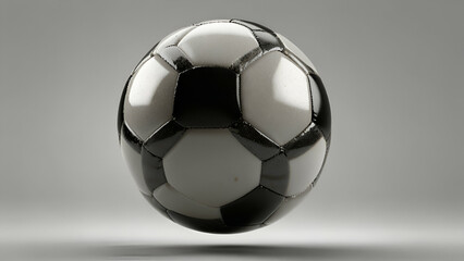 Naklejka premium High-Quality Photo-Realistic Soccer Ball on White Background: Transparent PNG for Sports Graphics, Design, and Marketing Projects, Football ball