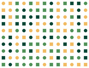 Circles and squares background. Abstract pattern design. Vector illustration.