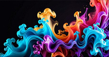 Colorful Smoke Gradient Wallpaper Background