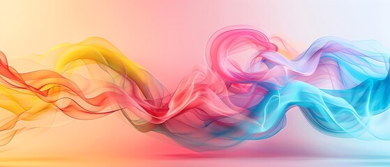 Swirling Vortex Rainbow smoke, negative space, isolated on black background, advertising photoshoot, pride month LGBTQIA theme