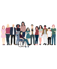 Vectors Of People Showing Diversity and Equality