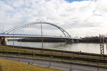 The Appolo Arch Bridge in Bratislava