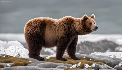 Obraz premium brown bear cub