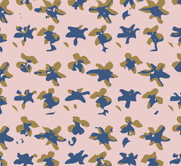 Graphical abstract seamless pattern. Vector illustration fabric wallpaper background textured. Abstract flowers