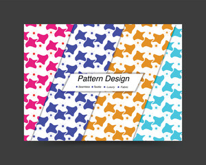 Pattern design template. Unique and formal futuristic pattern vector design template. 