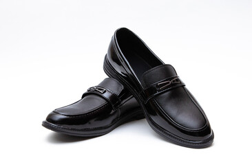 Pair of shoes isolated in white background.	
