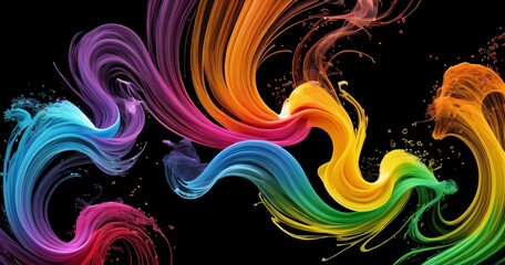 Colorful Smoke Gradient Wallpaper Background