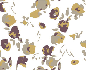 Fototapeta premium Graphical abstract seamless pattern. Vector illustration fabric wallpaper background textured. Abstract flowers