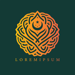 Arabic monogram logo 