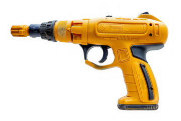 High-quality yellow cordless power drill with ergonomic handle and precision tip, perfect for home improvement and professional use.