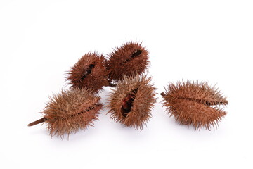 dried fruit on white