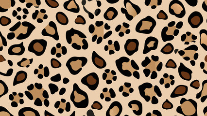The image displays a pattern of irregularly shaped, dark brown spots on a light brown background
