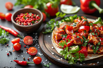 salad with vegetables