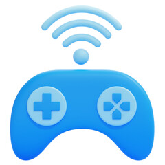 PNG 3D Game Controller icon isolated on a white background © sonisokell