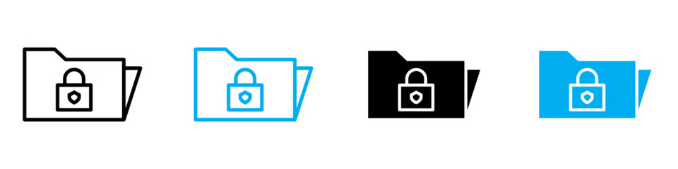 Secret Folder Icon Highlighting Confidentiality, Data Security, and Privacy Protection