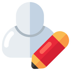 Modern design icon of edit profile 