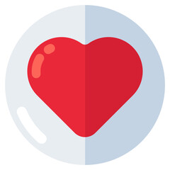 An icon design of heart isolated on white background 